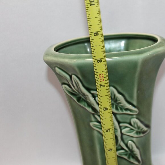 Antique Sage Green Vase McCoy Style - Picture 4 of 12